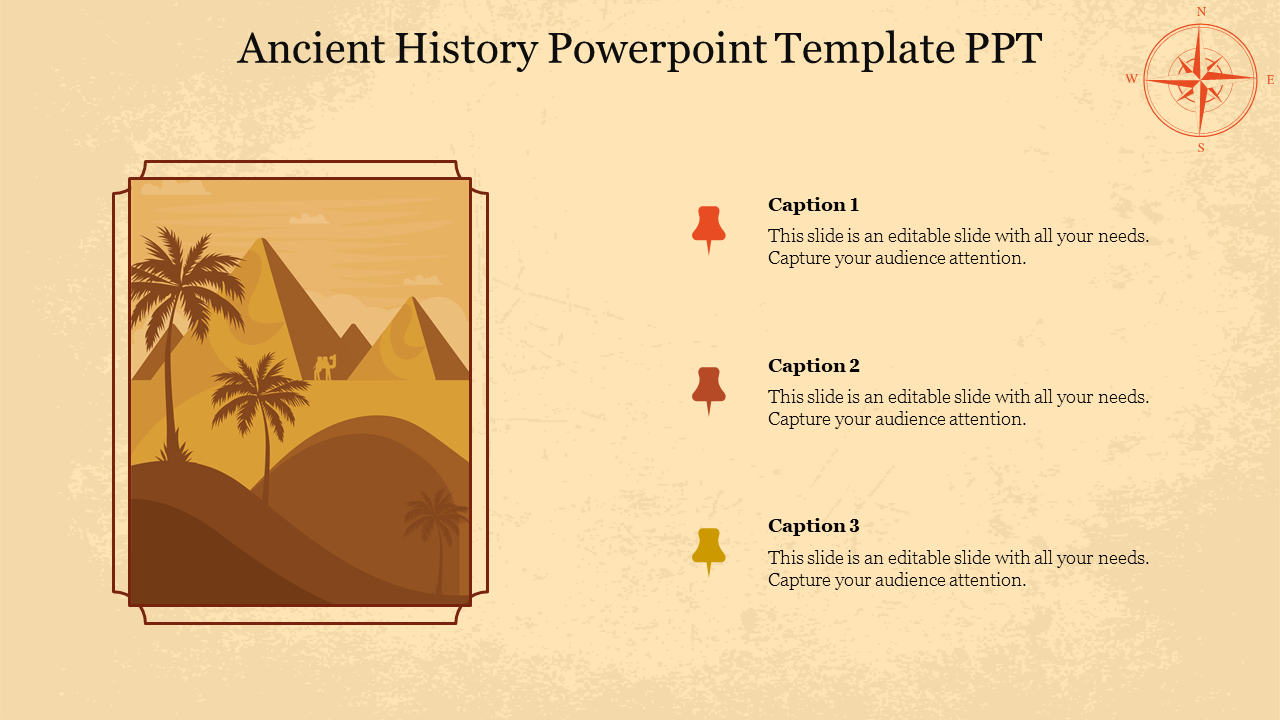 Innovative Ancient History PowerPoint Template PPT Slide